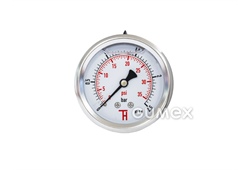 Glyzerin-Manometer mit dem Anschluss hinten, 63mm, Außengewinde G 1/4